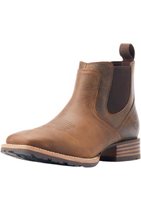 2025 Ariat Mens Hybrid Low Boy Wide Square Toe Chelsea Boot 10044555 - Old Earth